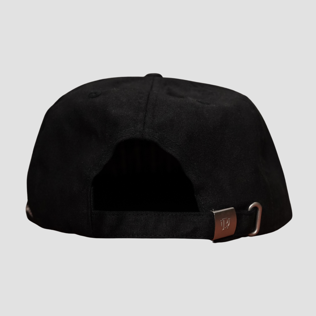 Black Waxed Cotton Cap