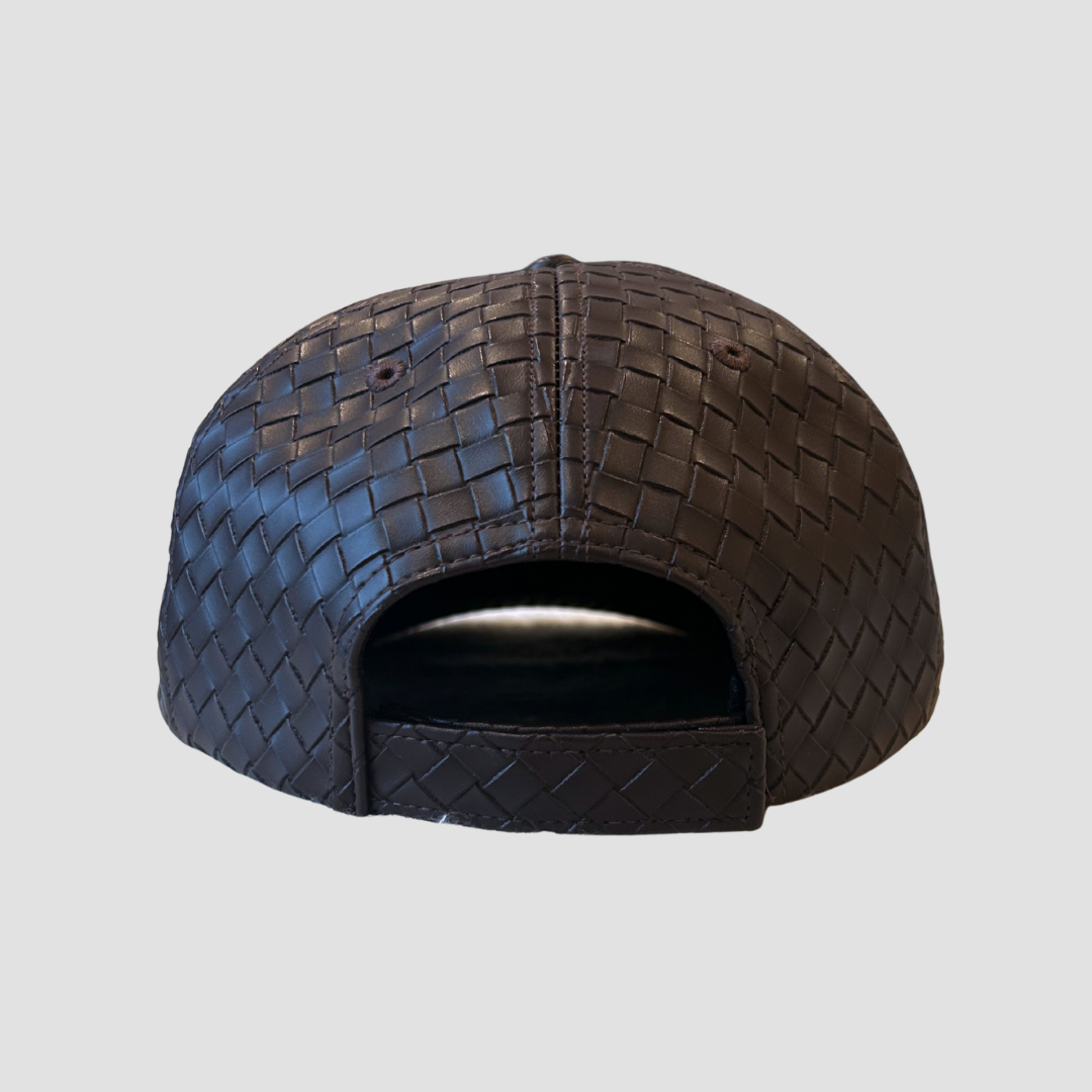 Brown Woven Cap