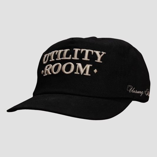 Black Waxed Cotton Cap