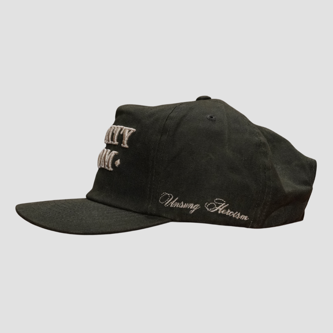 Green Waxed Cotton Cap