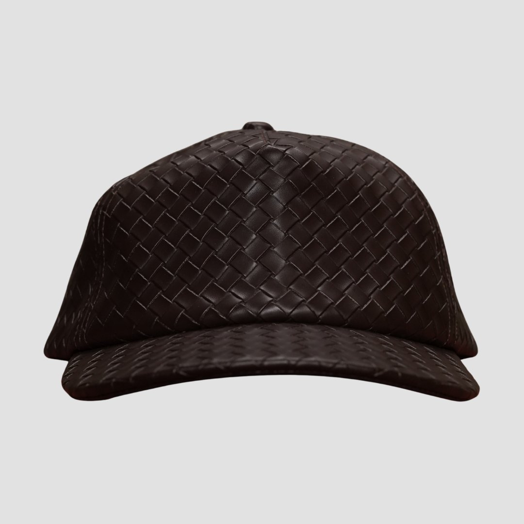 Brown Woven Cap